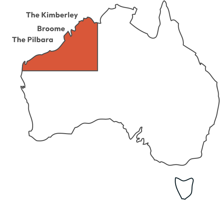 Map of Australia's North West